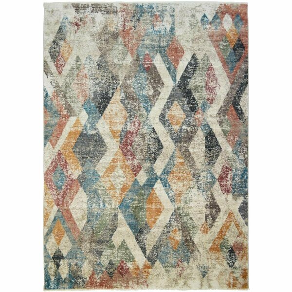 Mayberry Rug 5 ft. 3 in. x 7 ft. 1 in. Oxford Lincoln Area Rug, Multi Color OX3050 5X8